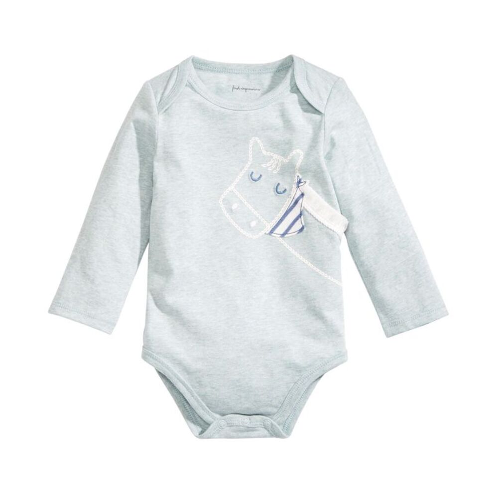 First Impressions Baby Boys Horse Print Bodysuit